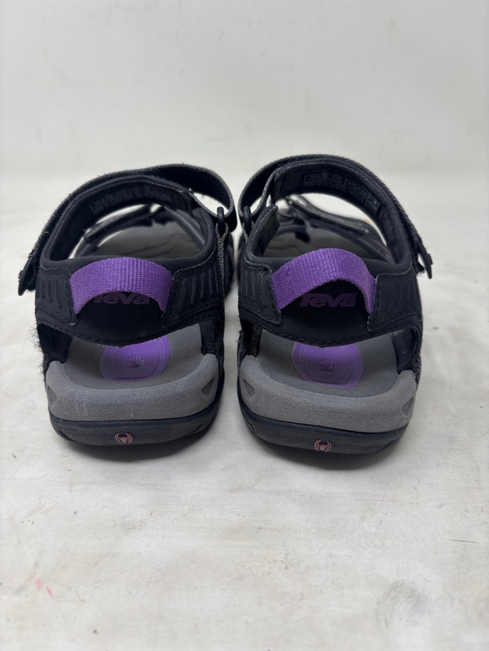 Teva Women’s Black Sandals with Purple Accents - Picture 4 of 10